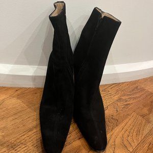 Vintage 90's Suede Stiletto Ankle Boot